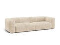 Canapea modulara 4 locuri, Martina-212, Micadoni Home, 320x106x75 cm, velur, bej deschis