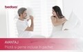 Pachet Combo Starter, Saltea 80x200x15 cm, Pilota 140x200 cm si 1 Perna 50x70 cm