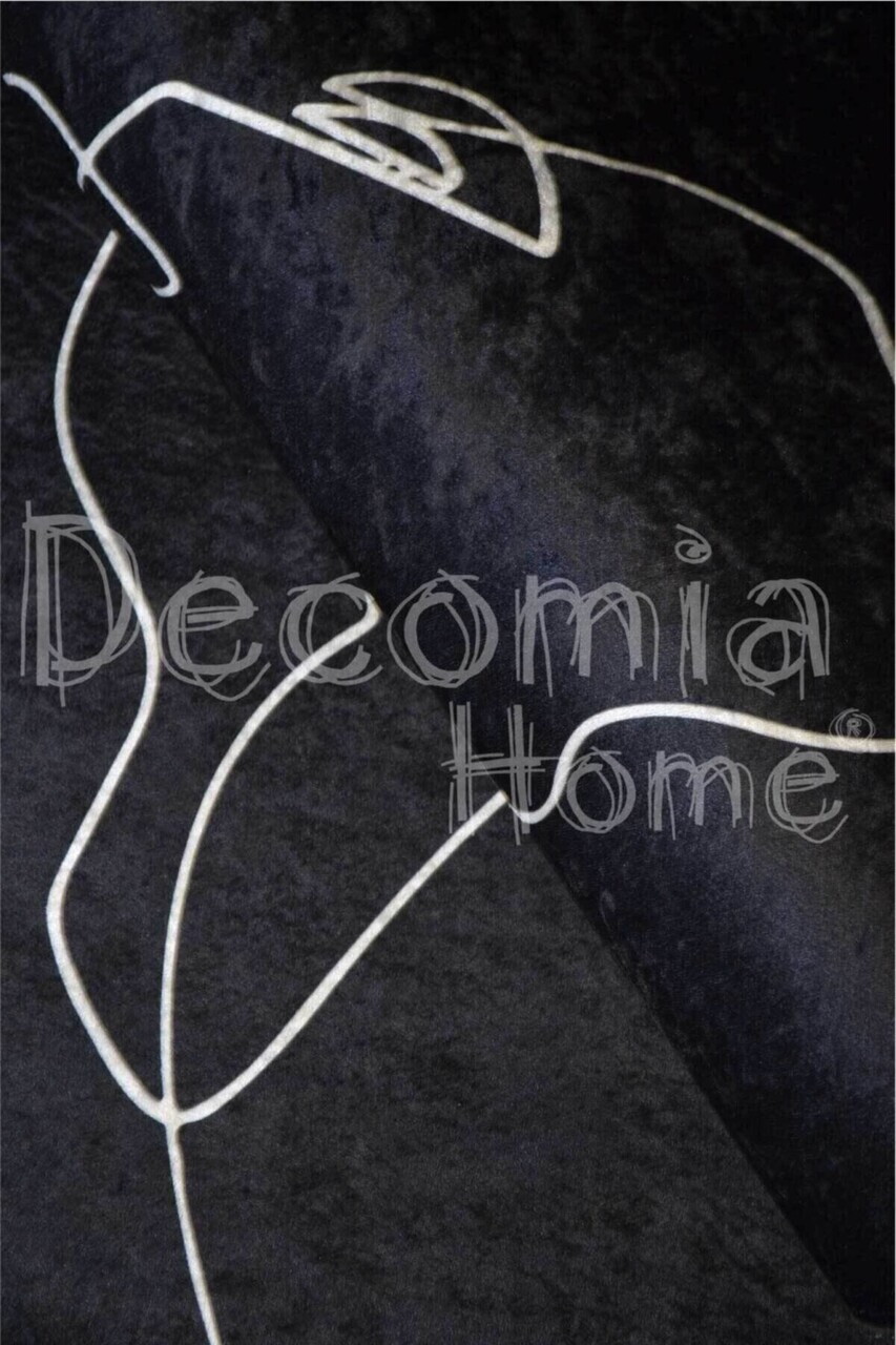 Covor, CLR-0000659-002, 100x250 cm, Poliester, Negru — imaginea 3