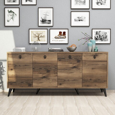 Bufet inferior Elite, Mezza, 180x45x80 cm, maro 180x45x80