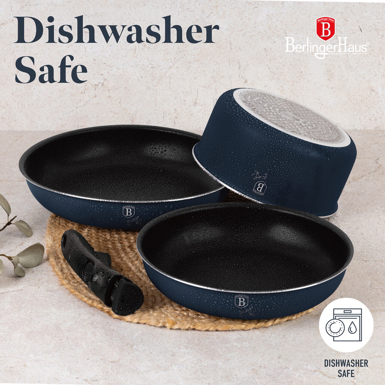 Set pentru gatit Berlinger Haus, Deep Sea, 10 piese, aluminiu, albastru mat/gri - imagine 11