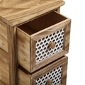 Dulap baie cu 5 sertare Briar, Versa, 32 x 26 x 98 cm, lemn de paulownia, maro