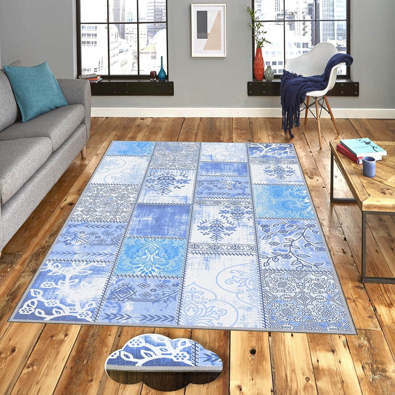 Covor Eexfab1084-1 100x150 cm Poliester Multicolor