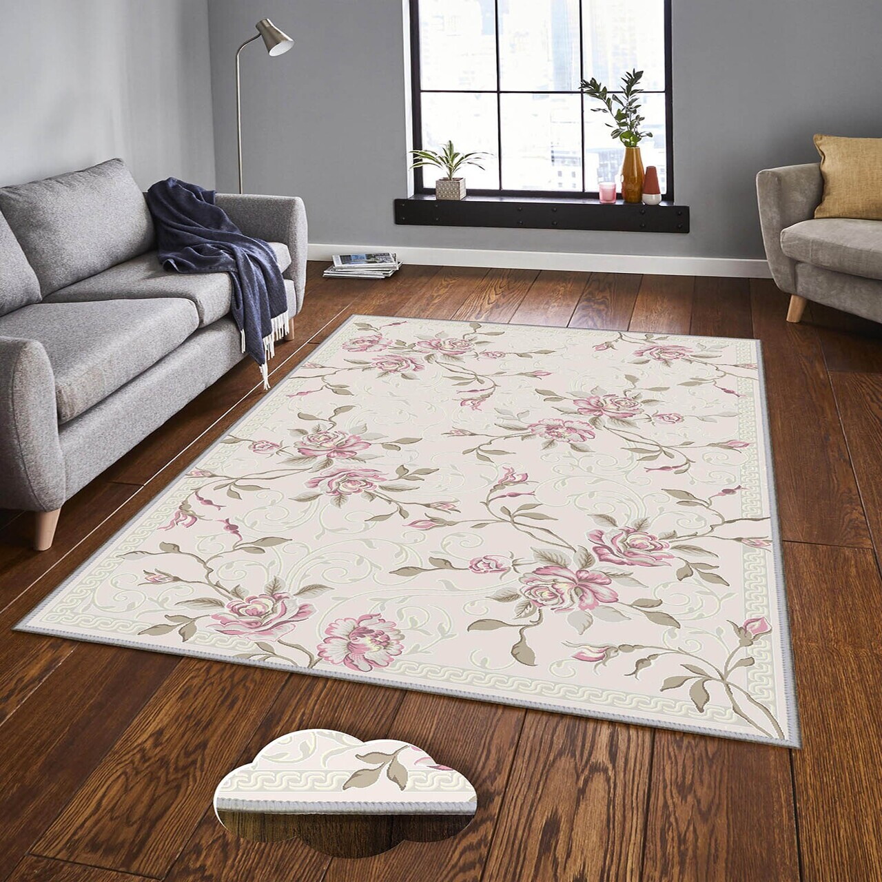 Covor Eexfab906 160x230 cm Poliester Multicolor