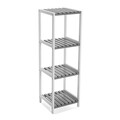 Organizator baie cu 4 rafturi Ellis, Versa, 34 x 33 x 110 cm, MDF/metal