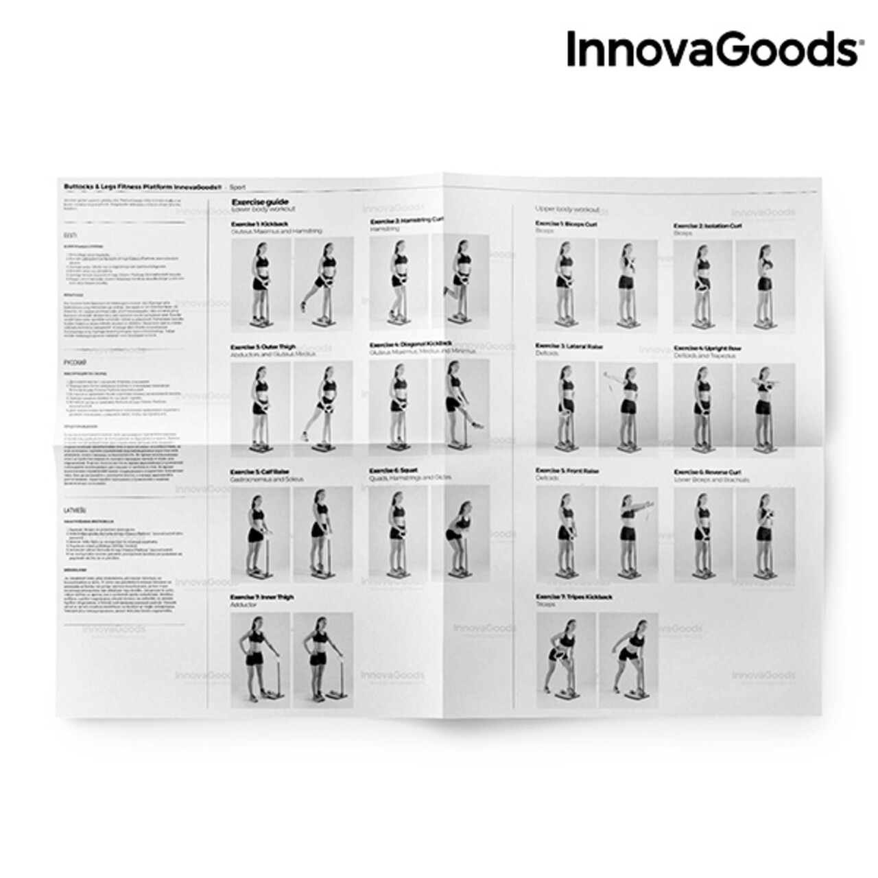 Platforma De Fitness Pentru Fese Si Picioare InnovaGoods + Ghid De Exercitii