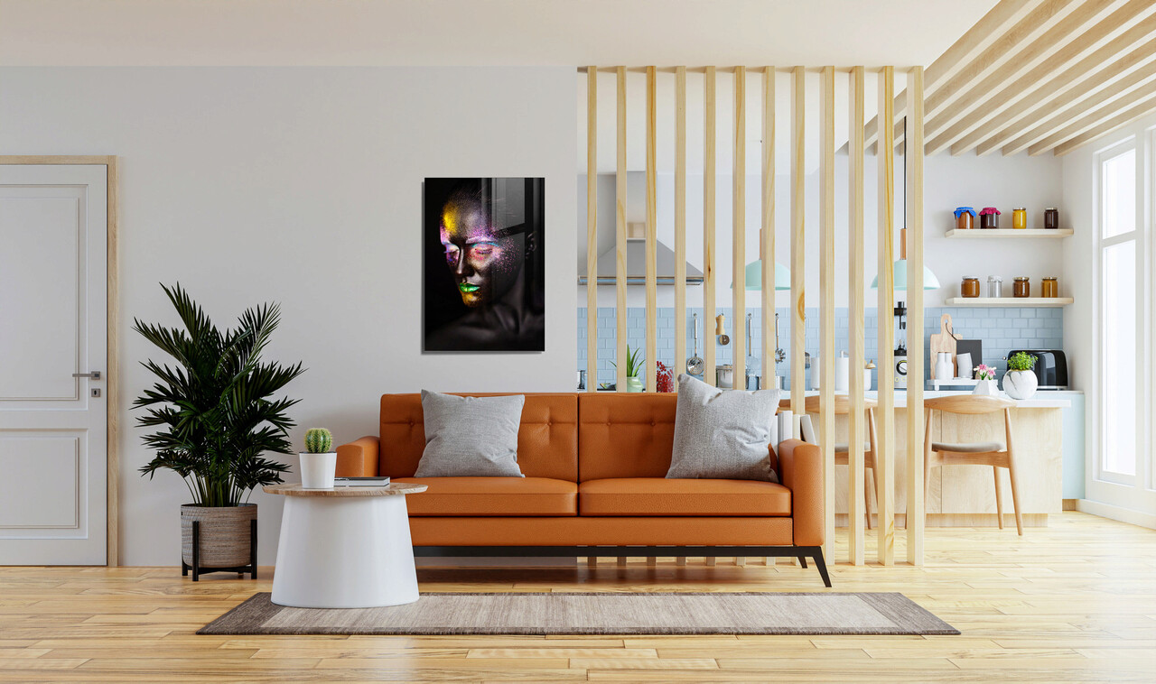 Tablou decorativ, 1237, Sticla temperata, 50 x 70 cm, Multicolor - 1 | YEO