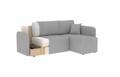 Coltar extensibil dreapta 3 locuri ELTAP, Hadson, 206x150x89 cm, lemn/poliester, gri inchis