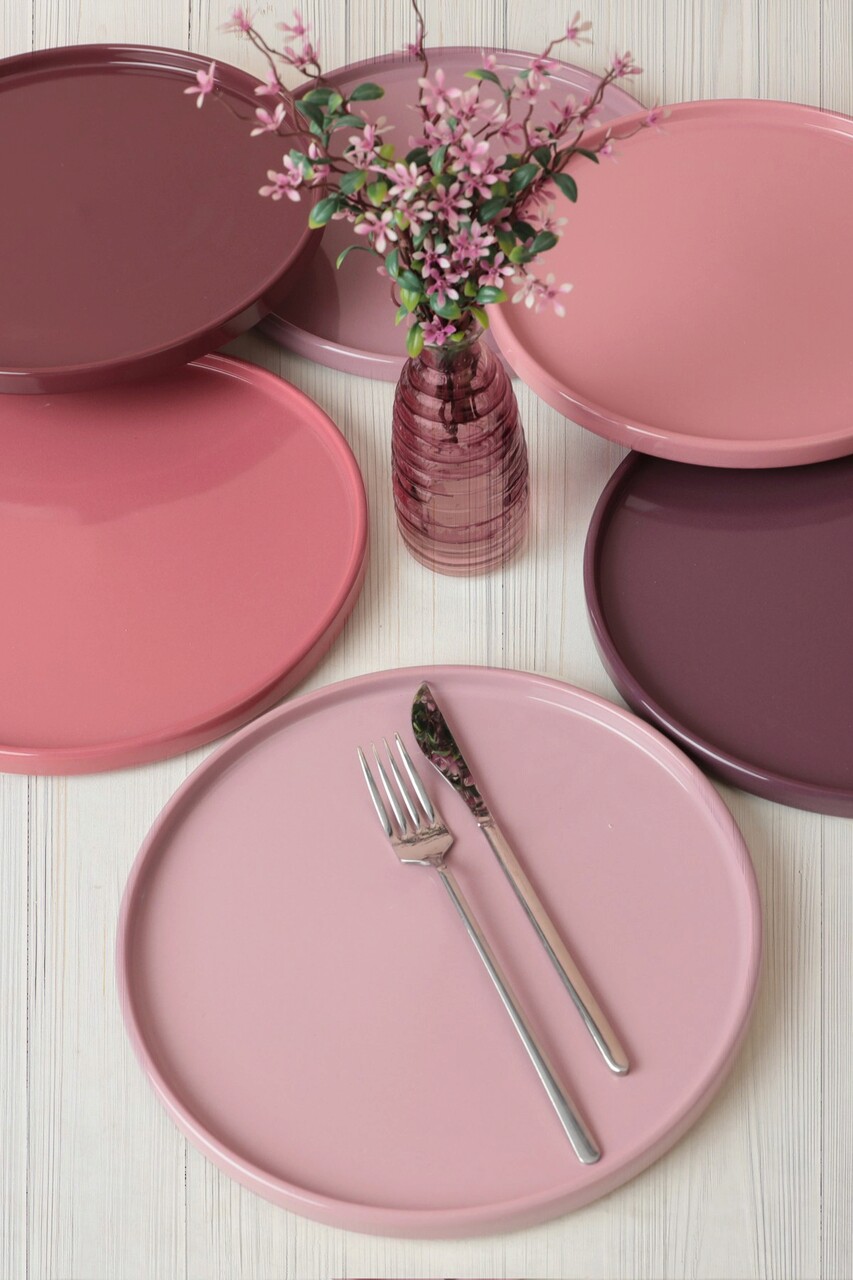 Set platouri servire, Keramika, 275KRM1873, Ceramica , Nu absoarbe apa, Multicolor - 1 | YEO