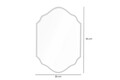 Oglinda decorativa, Lumisfera, Starlit 30 x 45, Auriu