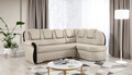 Coltar extensibil dreapta 3 locuri ELTAP, L-056, Lord, 243x180x112 cm, lemn/poliester, crem/negru