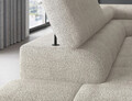 Coltar extensibil stanga 5 locuri ELTAP, LT-18ROY, Ferucce, 276x200x93 cm, lemn/poliester, bej deschis