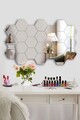 Oglinda decorativa, Mirrorland, Hexagon (20 Pieces), Argintiu