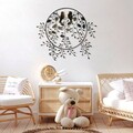 Decoratiune de perete, Love of Birds 2, Metal, Dimensiune: 86 x 75 cm, Multicolor