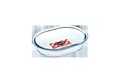 Vas de copt termorezistent Glass Bakeware, Ocuisine, 19x14 cm, sticla