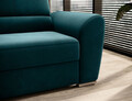 Coltar extensibil stanga 3 locuri ELTAP, LT-39LU, Siber, 270x186x93 cm, lemn/poliester, verde