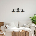 Aplica de perete, Fulgor, 942FLG2164, Metal, Negru/Maro antic