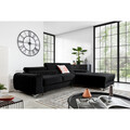 Coltar extensibil dreapta 3 locuri ELTAP, RT-10VE, Grayson, 278x205x92 cm, lemn/poliester, negru