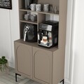 Dulap de bar pentru cafea, Hommy Craft, Lyon 80, PAL, Atlas / Negru