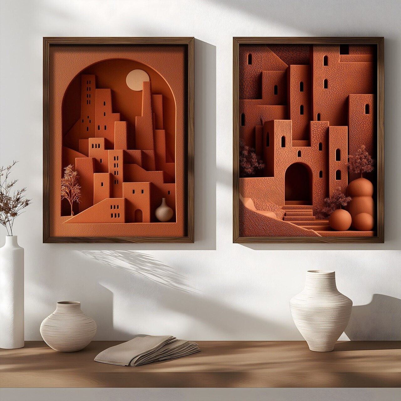 Tablou decorativ NAL207-70 MDF Lemn masiv Multicolor