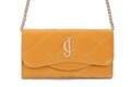 Geanta Juicy Couture 153, 23x5x12 cm, piele ecologica, mustar