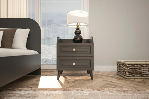 Noptiera, Glenevis, Tango 621, 45x56x37 cm, Antracit 45x56x37 imagine 2022