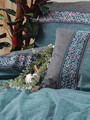 Lenjerie de pat pentru o persoana, Erna - Petrol Blue, Cotton Box, Bumbac Ranforce