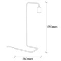 Lampa de masa, Opviq, 892OPV1120, Metal, Negru/Nichel
