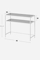 Dulap, Modara, By-4, Alb / Transparent