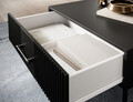 Masuta de cafea ELTAP, Raftt, 82x82x40 cm, PAL/MDF, negru