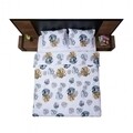 Lenjerie de pat dubla Leaves King size, Heinner Home, 4 piese, 220 x 240 cm, bumbac, multicolora