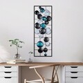 Decoratiune de perete, Camber, Metal, 90 x 32 x 4 cm, Multicolor
