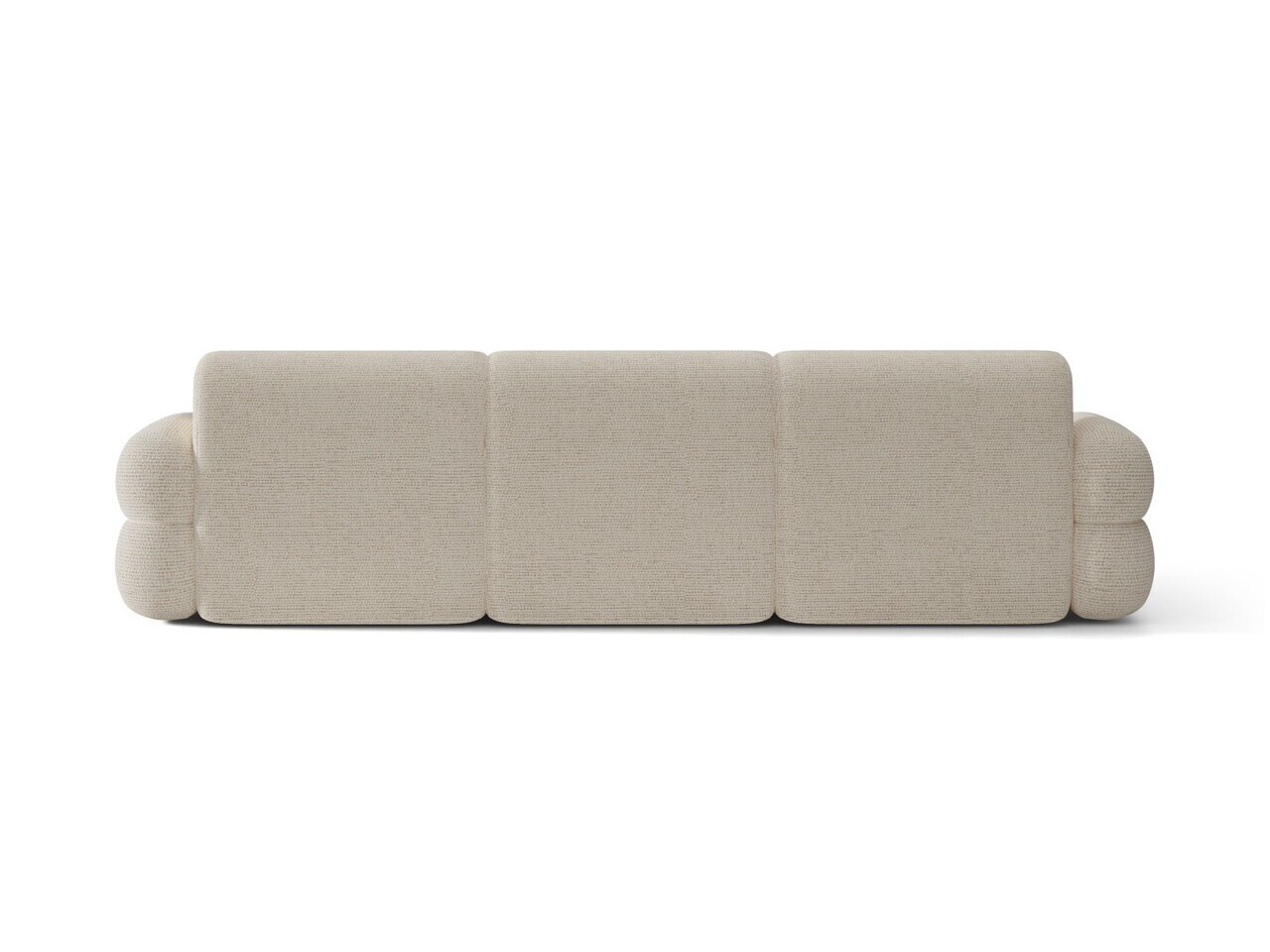 Coltar stanga 4 locuri, Neo, Micadoni Home, 305x165x83 cm, tesatura Chenille Silencio, bej deschis — imaginea 4