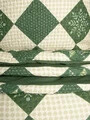Lenjerie de pat dubla Patchwork, Homla, 160x200 cm, 3 piese, bumbac, verde/bej