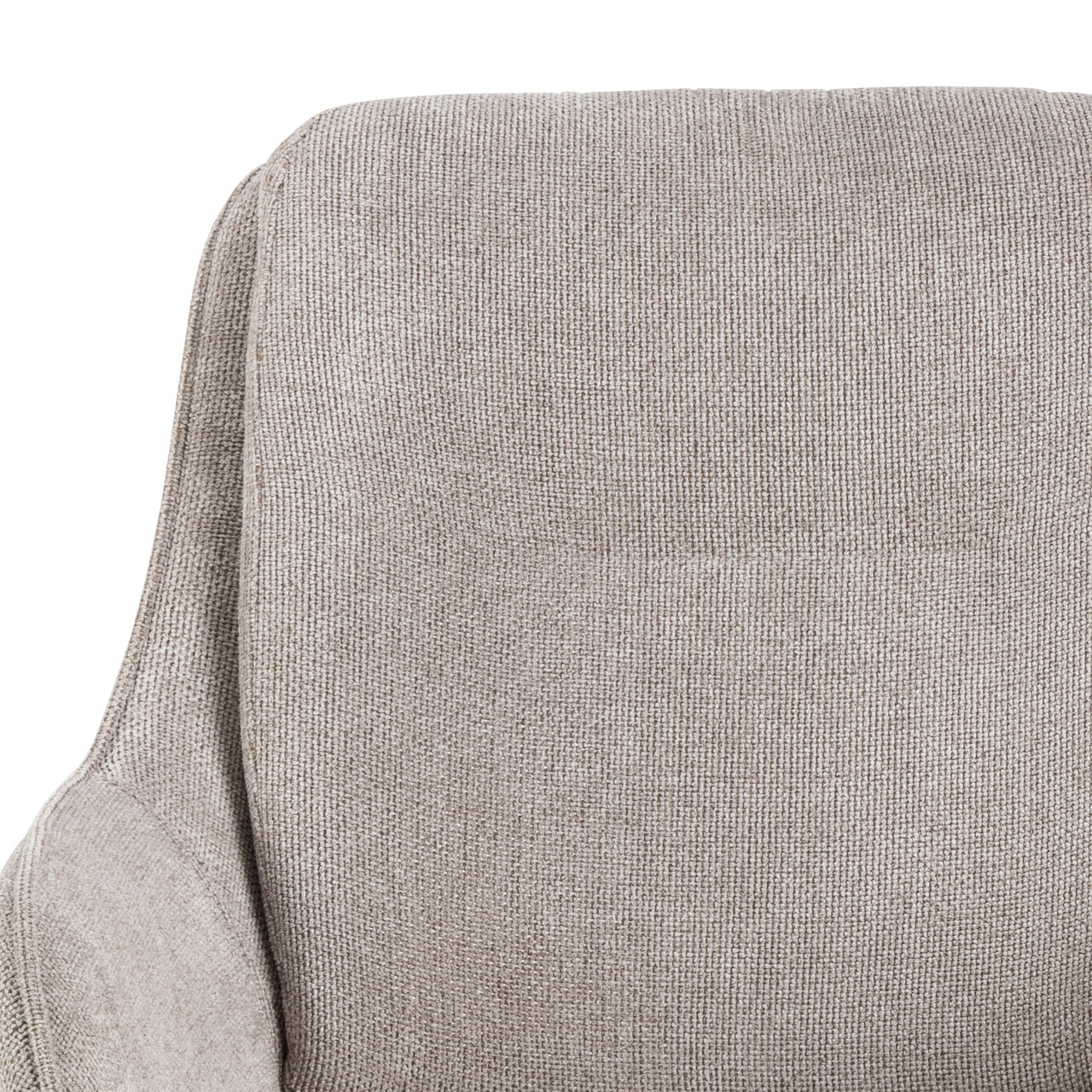 Scaun Carrie, Actona, 58.5x64x87.5 cm, rotativ, tesatura structurata/otel, bej nisip - view 7