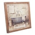 Tablou decorativ, Le Bain, Creaciones Meng, 32x32 cm, canvas/lemn de brad