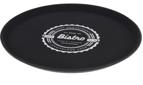 Tava pentru servire The Bistro, Ø35.5 cm, polipropilena, negru Excellent Houseware