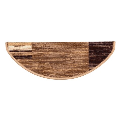 Covor scari Phoenix Semirotund, Decorino, 23x64 cm, poliamida, bej