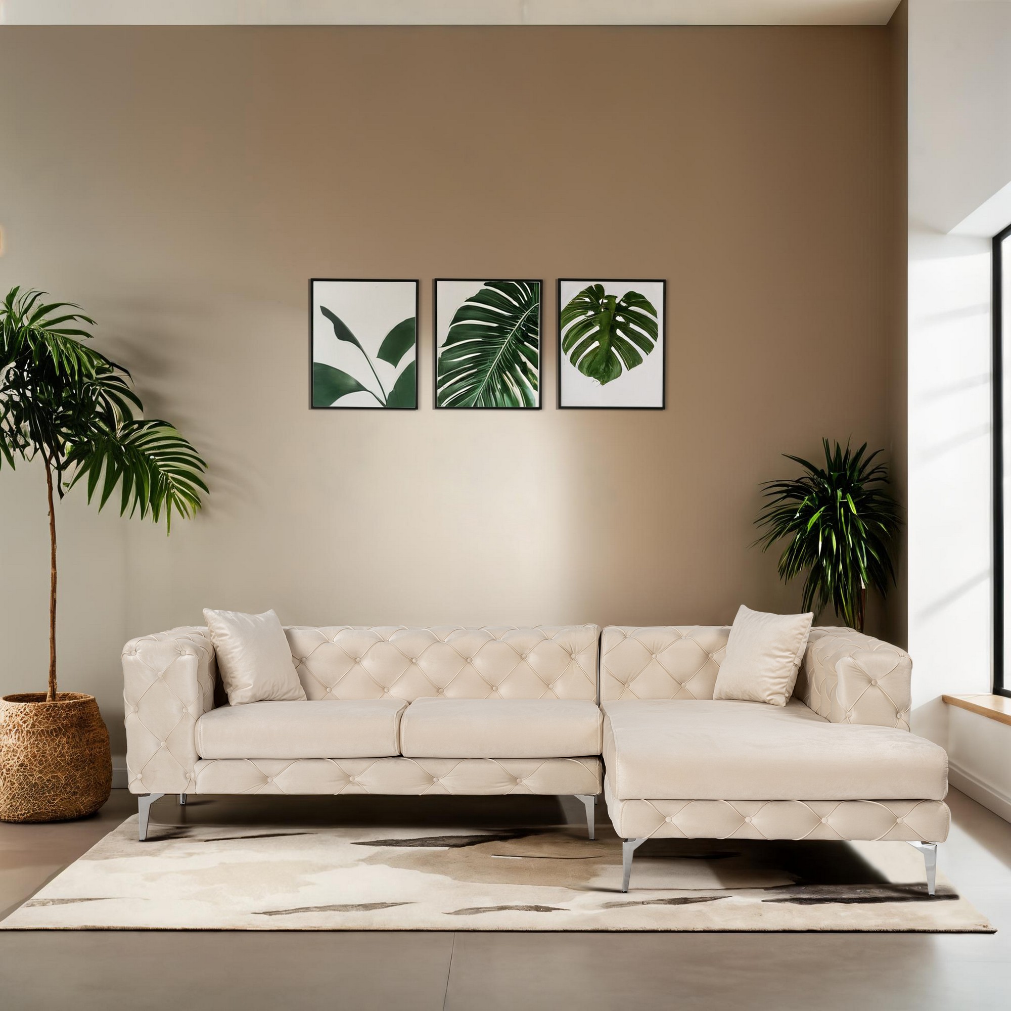 Coltar, Atelier del Sofa, 569HLN1803, Lemn de fag / PAL, Bej