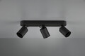 Plafoniera Pago, TRIO, 41x7x15 cm, 35W, 3x GU10, metal, negru mat