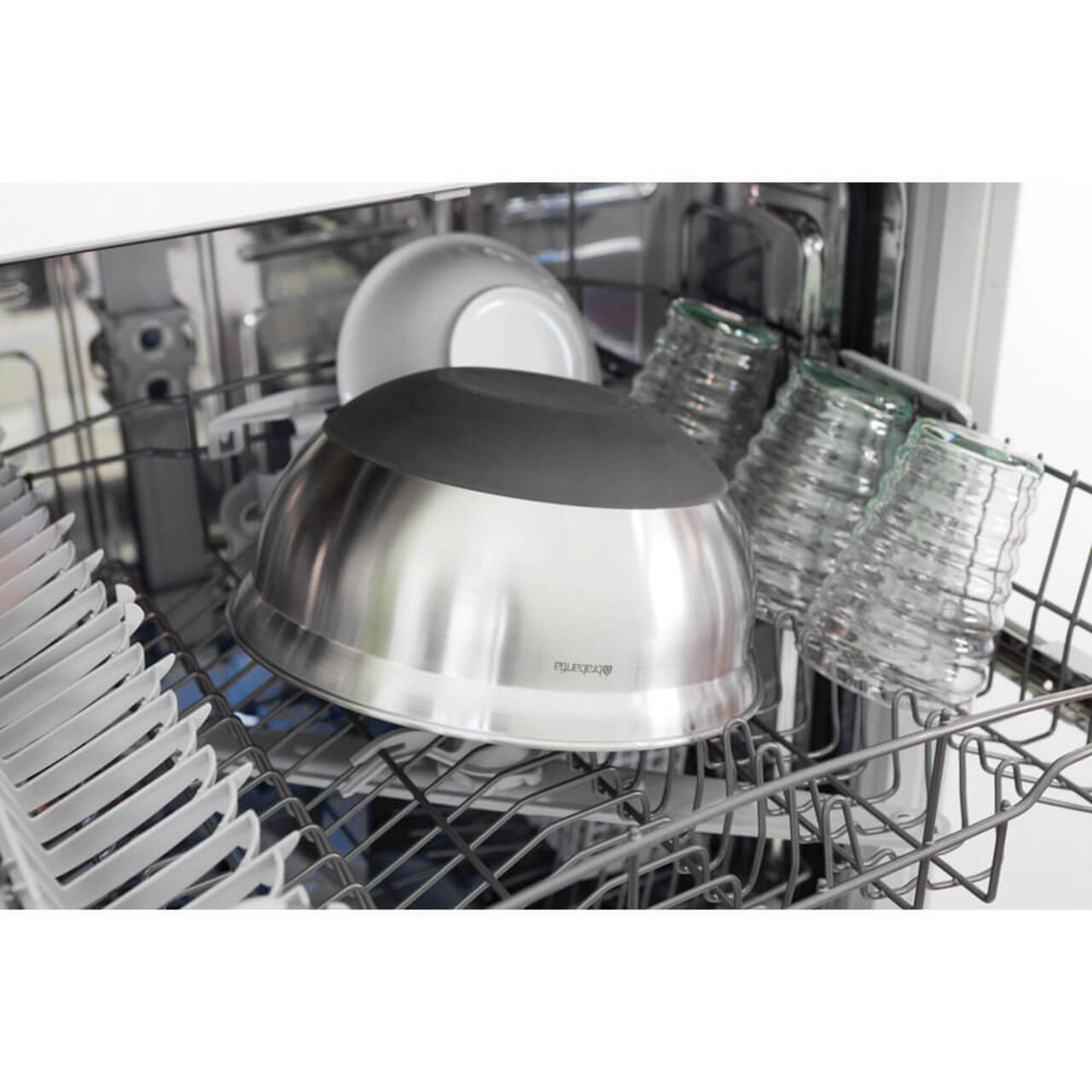 Bol pentru mixat, Brabantia, Matt, 26.2x12.6 cm, 3 L, inox, argintiu mat