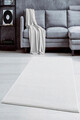 Covor, HMFPUFY-1 DİK, 80x150 cm, Poliester, Alb