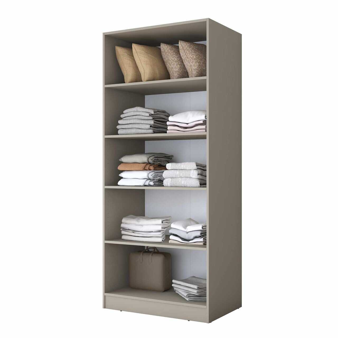 Dulap pentru haine, Hanah Home, BA274, 90x210x57.5 cm, Gresie — imaginea 5