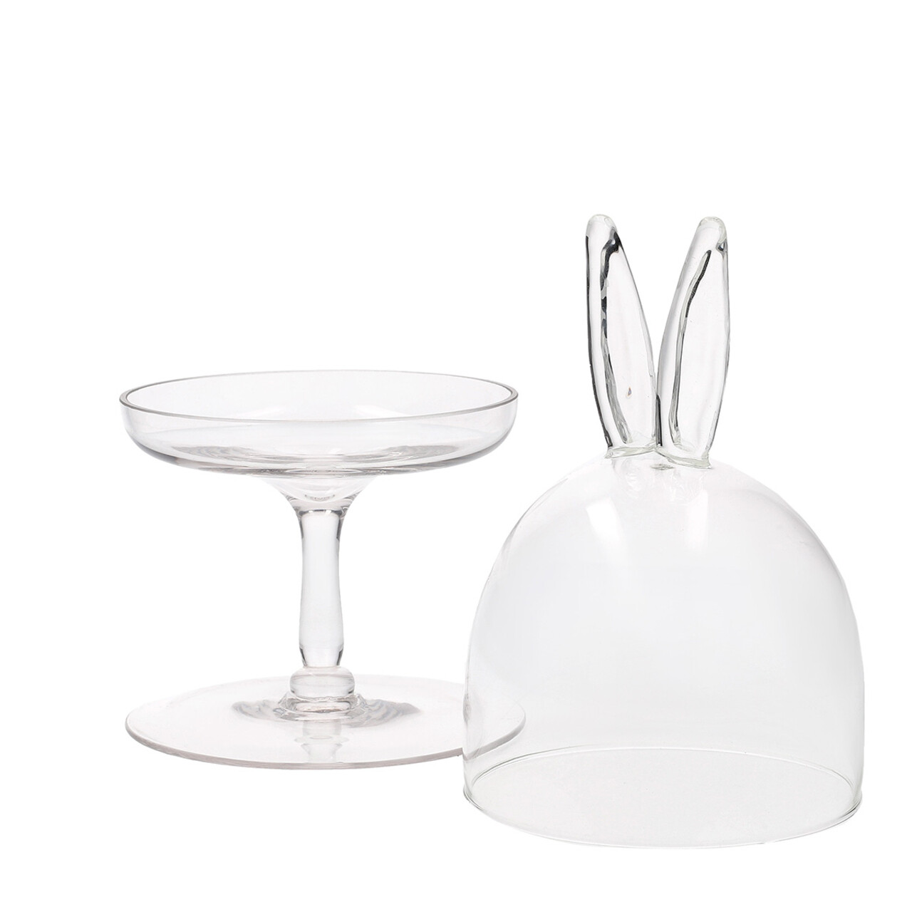 Suport pentru prajituri Prata, Homla, 12x23 cm, sticla, transparent - imagine 4