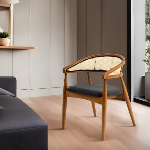 Scaun, Nordure, Lima, 54x75x50 cm, Lemn, Stejar / Negru