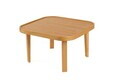Masuta de cafea, Hanah Home, Hera 60, 60x35x60 cm, LEMN MASIV DE STEJAR, Stejar