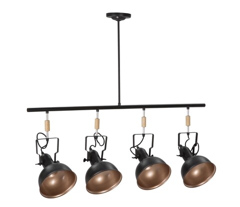 Lustra cups, mauro ferretti, 4 x e27, 20w, 96.5x16.5x84.5 cm, metal