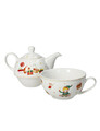 Set ceainic cu ceasca, Elfomagia White, Brandani, 11x15x13 cm, portelan New Bone China