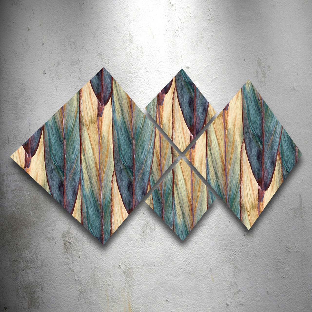 Set 4 tablouri decorative, 4MDF1711530928, MDF, Imprimat UV, Multicolor - 1 | YEO