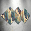 Set 4 tablouri decorative, 4MDF1711530928, MDF, Imprimat UV, Multicolor